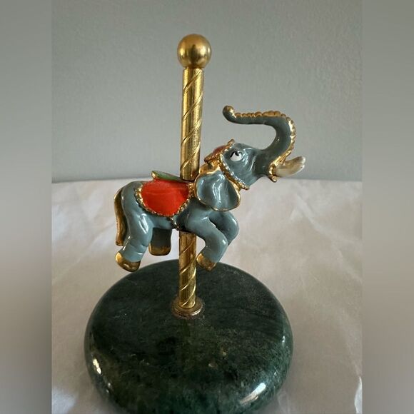vintage Spoontiques carousel elephant figurine - Picture 4 of 5